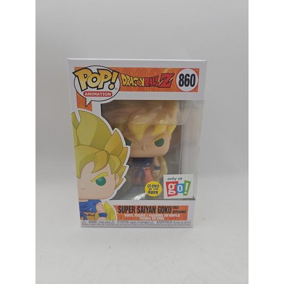 Funko Pop! Dragon Ball Z Super Saiyan Goku First Appearance #860 Go! Exclusive - Picture 1 of 7